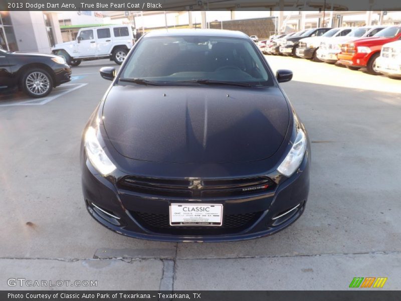 True Blue Pearl Coat / Black 2013 Dodge Dart Aero