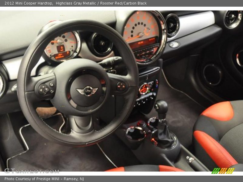 Highclass Gray Metallic / Rooster Red/Carbon Black 2012 Mini Cooper Hardtop