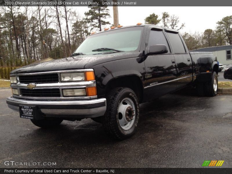 Onyx Black / Neutral 2000 Chevrolet Silverado 3500 LS Crew Cab 4x4 Dually