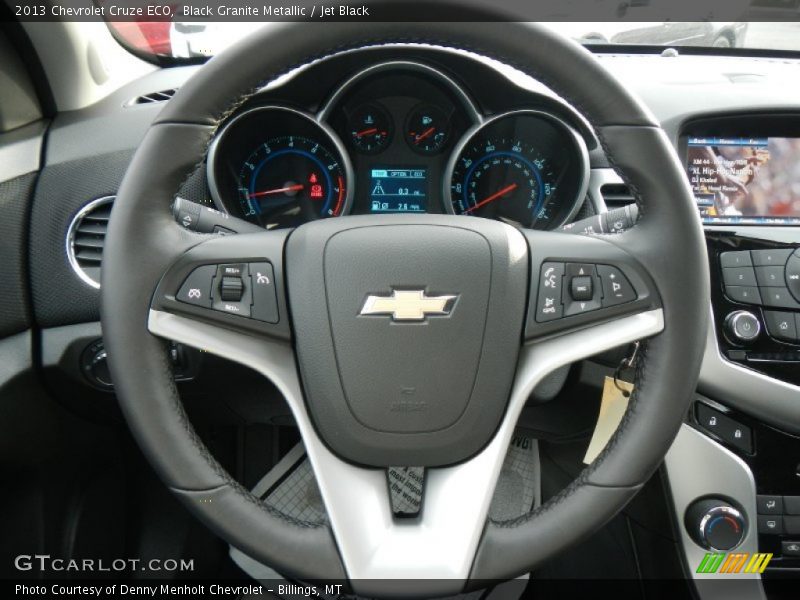Black Granite Metallic / Jet Black 2013 Chevrolet Cruze ECO
