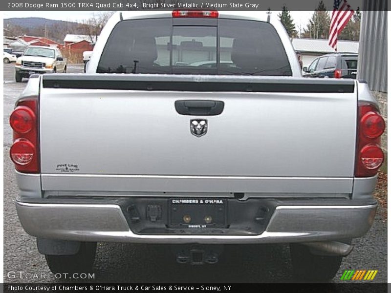 Bright Silver Metallic / Medium Slate Gray 2008 Dodge Ram 1500 TRX4 Quad Cab 4x4