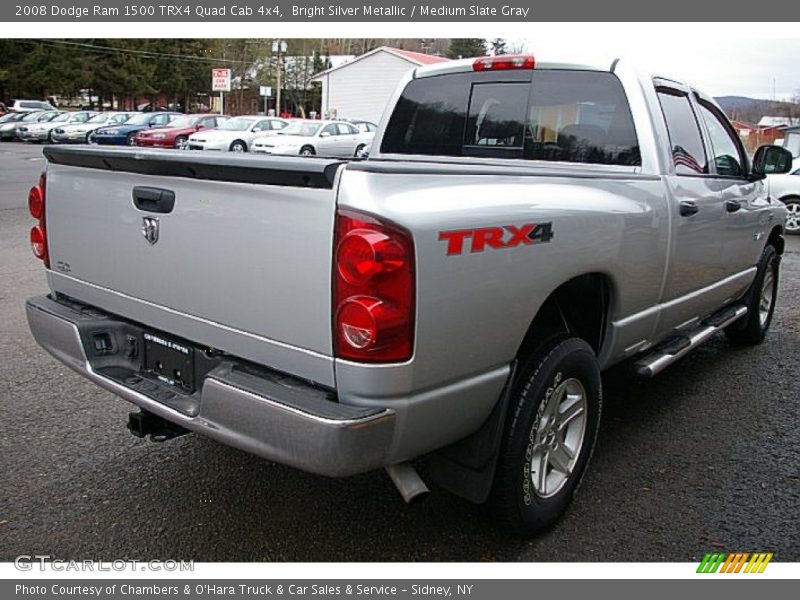  2008 Ram 1500 TRX4 Quad Cab 4x4 Bright Silver Metallic