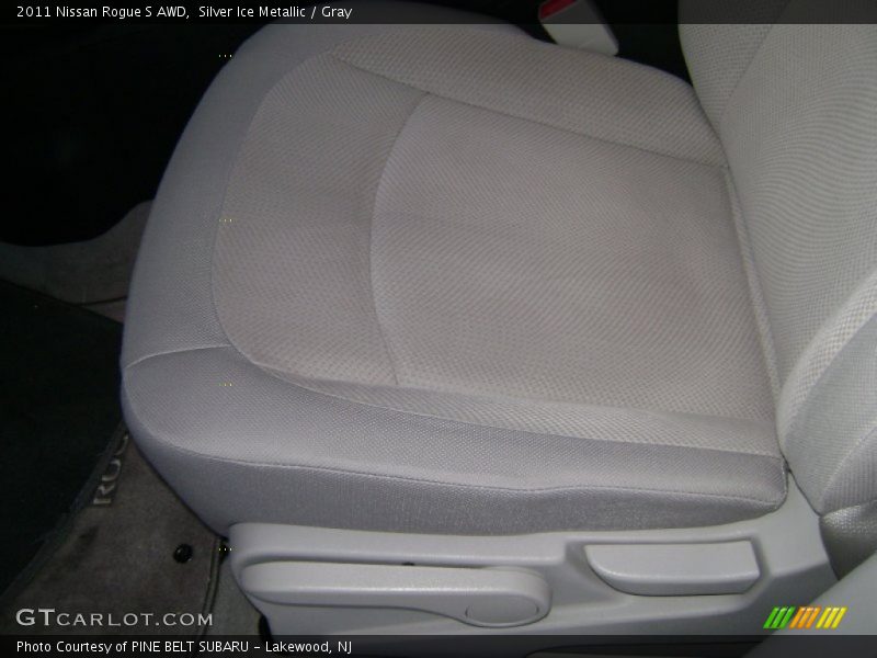 Silver Ice Metallic / Gray 2011 Nissan Rogue S AWD
