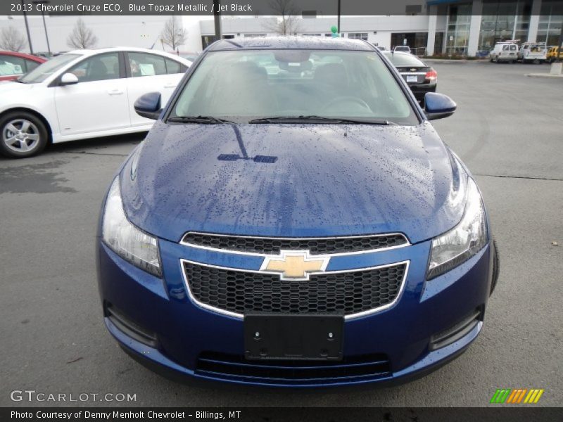 Blue Topaz Metallic / Jet Black 2013 Chevrolet Cruze ECO