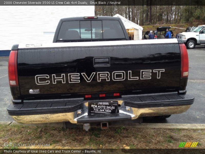 Onyx Black / Neutral 2000 Chevrolet Silverado 3500 LS Crew Cab 4x4 Dually