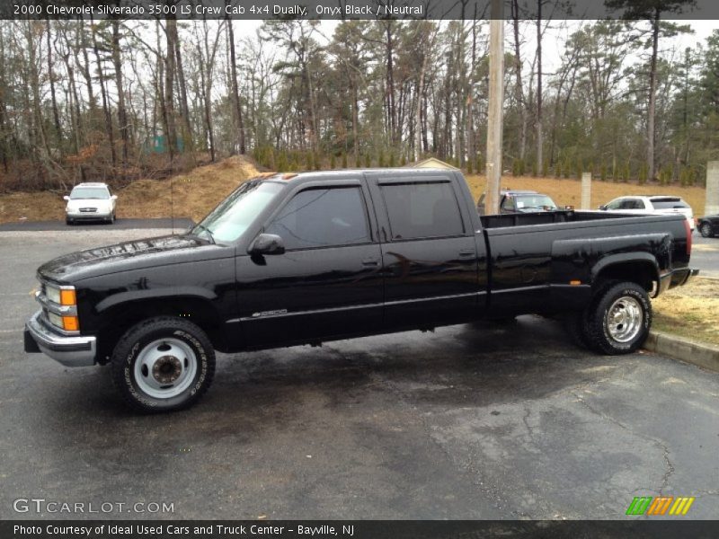  2000 Silverado 3500 LS Crew Cab 4x4 Dually Onyx Black