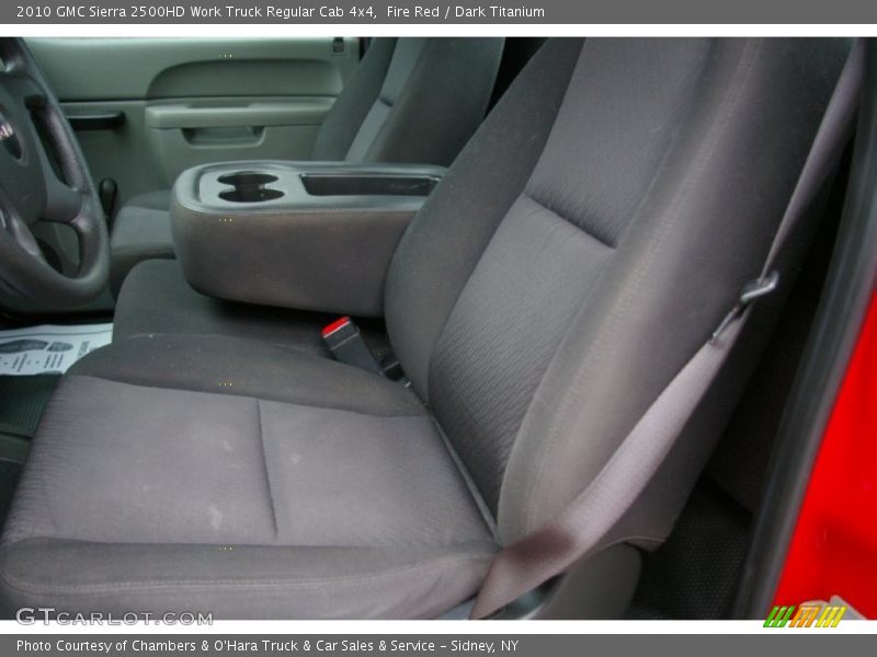 Fire Red / Dark Titanium 2010 GMC Sierra 2500HD Work Truck Regular Cab 4x4