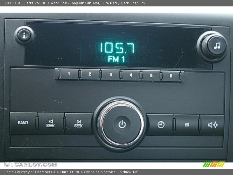 Fire Red / Dark Titanium 2010 GMC Sierra 2500HD Work Truck Regular Cab 4x4