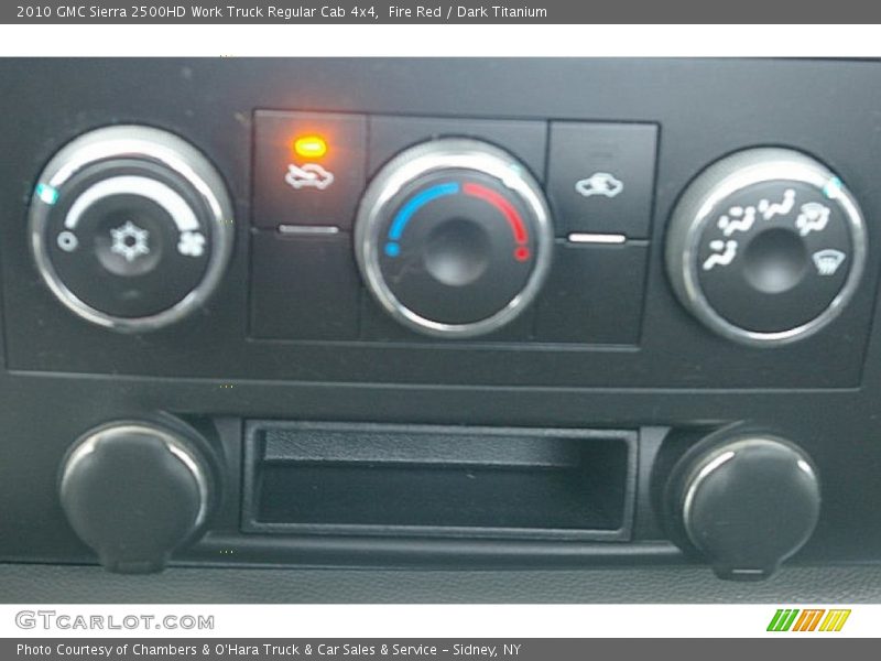 Fire Red / Dark Titanium 2010 GMC Sierra 2500HD Work Truck Regular Cab 4x4