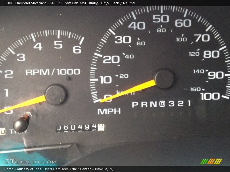 Onyx Black / Neutral 2000 Chevrolet Silverado 3500 LS Crew Cab 4x4 Dually