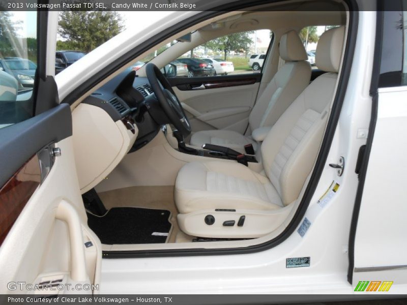 Candy White / Cornsilk Beige 2013 Volkswagen Passat TDI SEL
