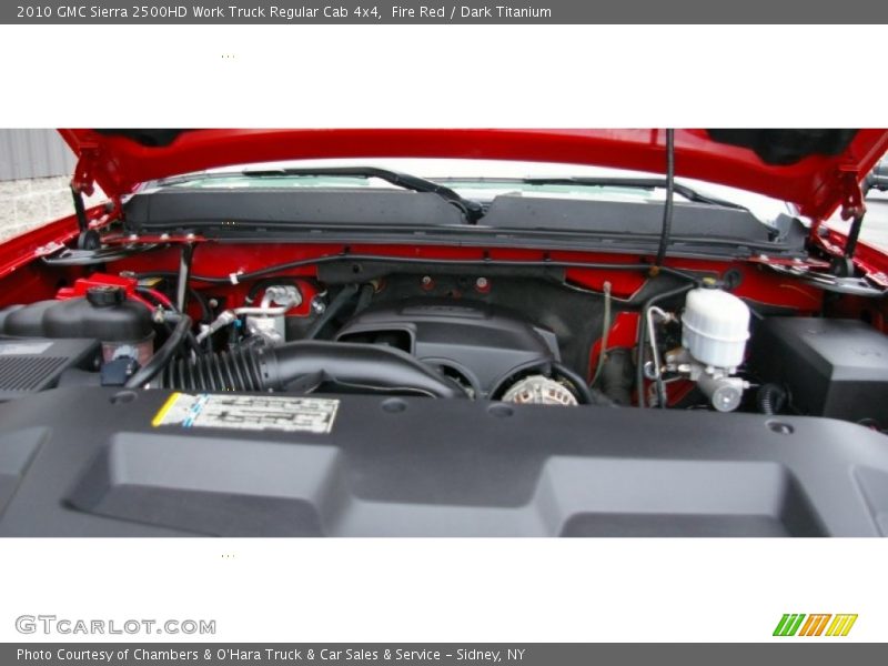 Fire Red / Dark Titanium 2010 GMC Sierra 2500HD Work Truck Regular Cab 4x4