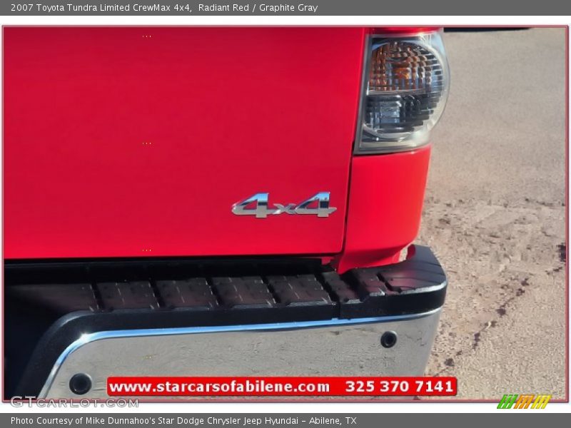 Radiant Red / Graphite Gray 2007 Toyota Tundra Limited CrewMax 4x4