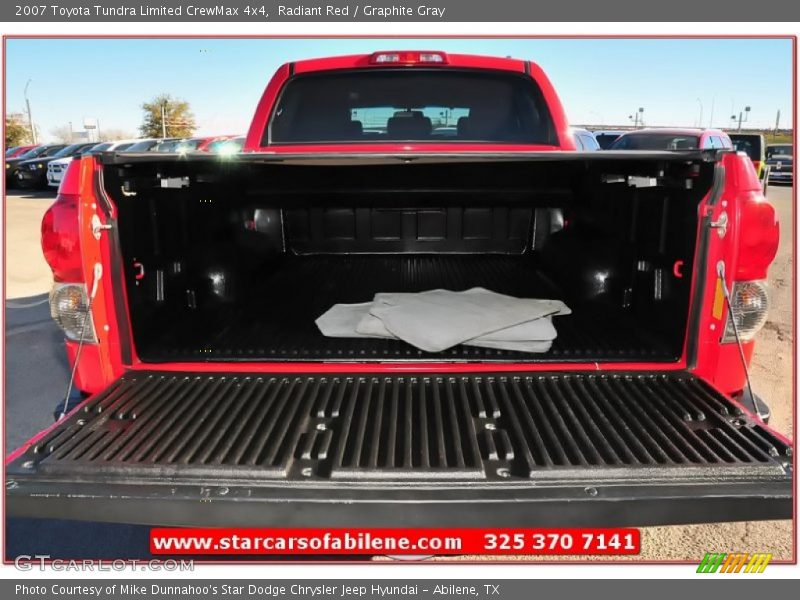 Radiant Red / Graphite Gray 2007 Toyota Tundra Limited CrewMax 4x4