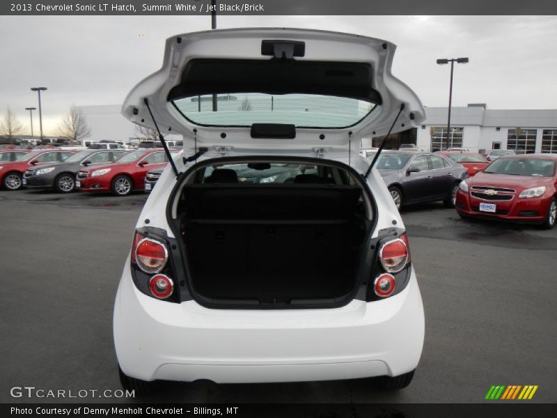 Summit White / Jet Black/Brick 2013 Chevrolet Sonic LT Hatch