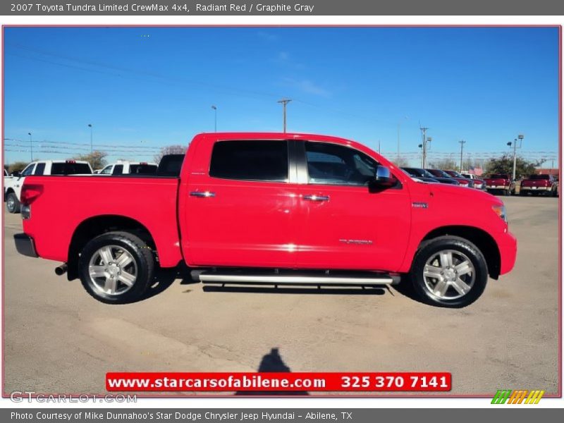 Radiant Red / Graphite Gray 2007 Toyota Tundra Limited CrewMax 4x4