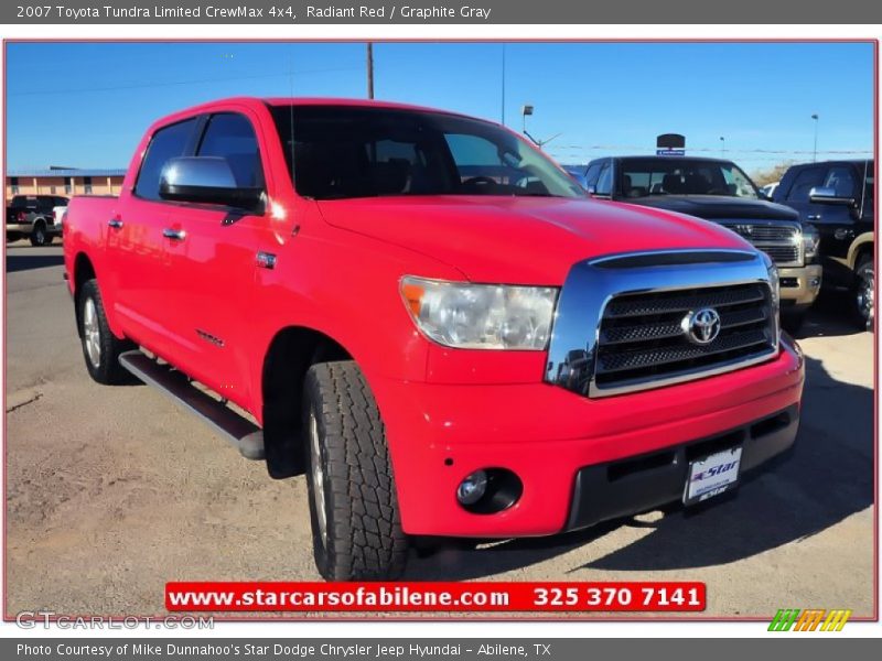 Radiant Red / Graphite Gray 2007 Toyota Tundra Limited CrewMax 4x4
