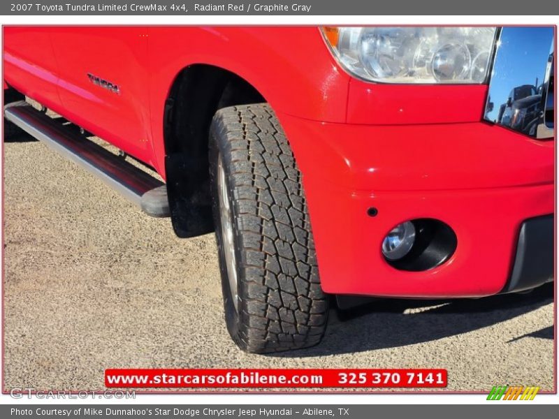 Radiant Red / Graphite Gray 2007 Toyota Tundra Limited CrewMax 4x4