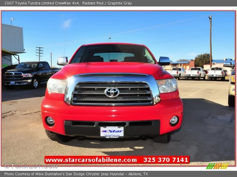 Radiant Red / Graphite Gray 2007 Toyota Tundra Limited CrewMax 4x4