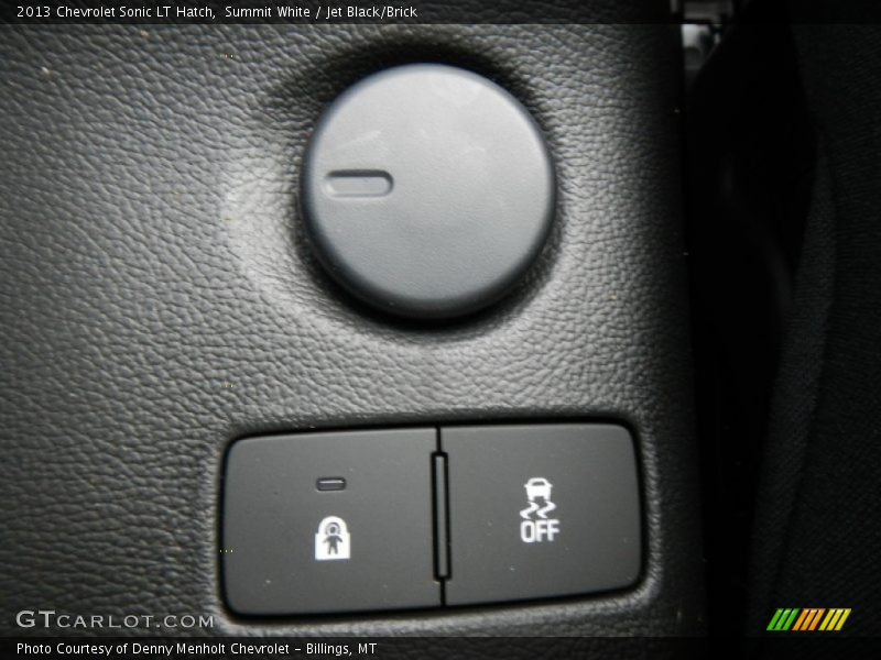 Summit White / Jet Black/Brick 2013 Chevrolet Sonic LT Hatch