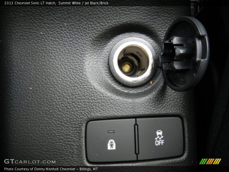 Summit White / Jet Black/Brick 2013 Chevrolet Sonic LT Hatch