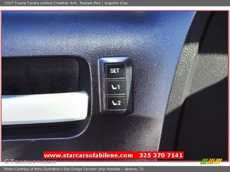 Radiant Red / Graphite Gray 2007 Toyota Tundra Limited CrewMax 4x4