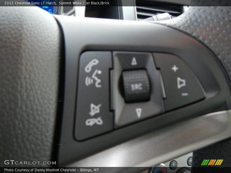 Summit White / Jet Black/Brick 2013 Chevrolet Sonic LT Hatch