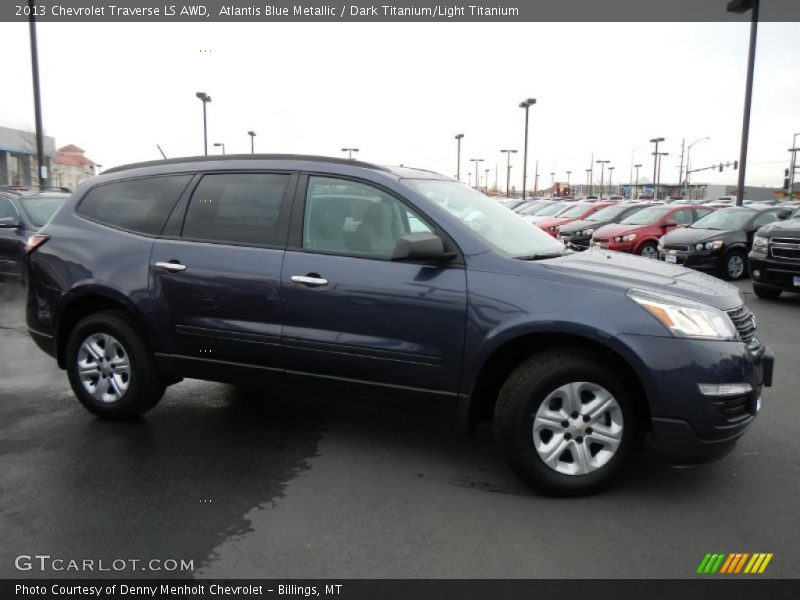Atlantis Blue Metallic / Dark Titanium/Light Titanium 2013 Chevrolet Traverse LS AWD