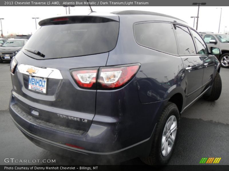 Atlantis Blue Metallic / Dark Titanium/Light Titanium 2013 Chevrolet Traverse LS AWD