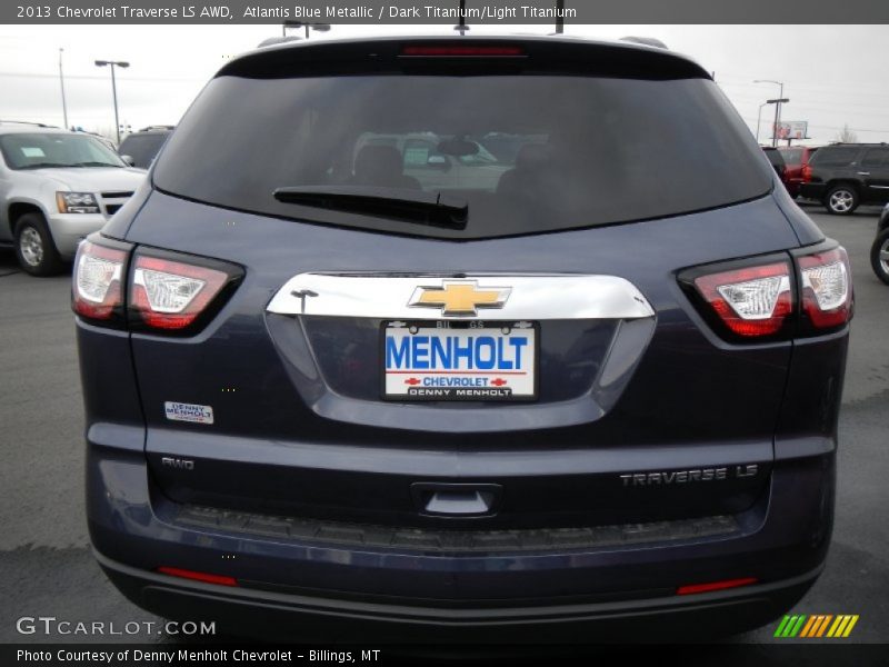 Atlantis Blue Metallic / Dark Titanium/Light Titanium 2013 Chevrolet Traverse LS AWD
