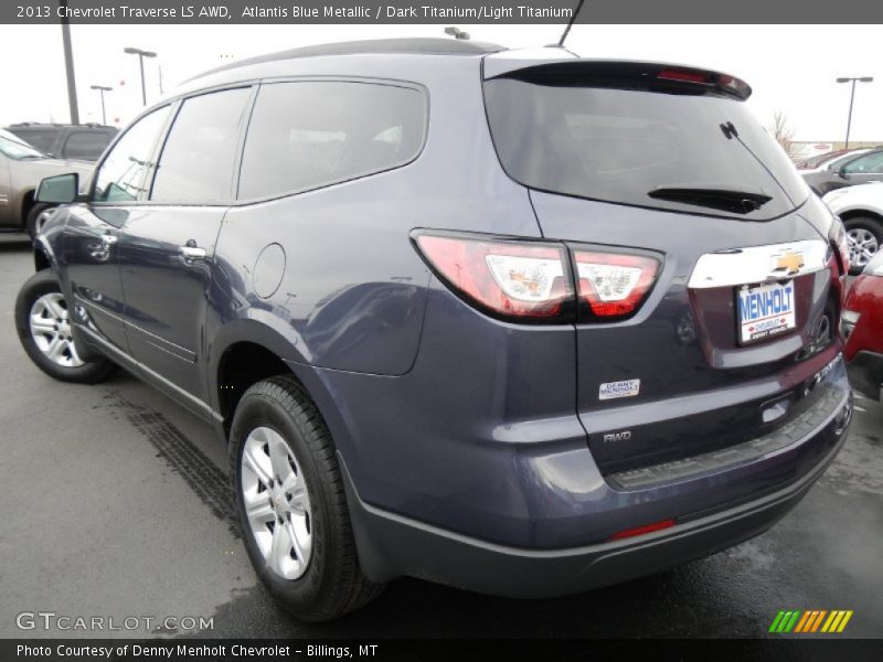Atlantis Blue Metallic / Dark Titanium/Light Titanium 2013 Chevrolet Traverse LS AWD