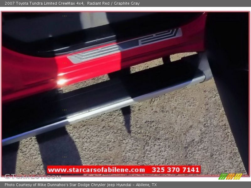 Radiant Red / Graphite Gray 2007 Toyota Tundra Limited CrewMax 4x4
