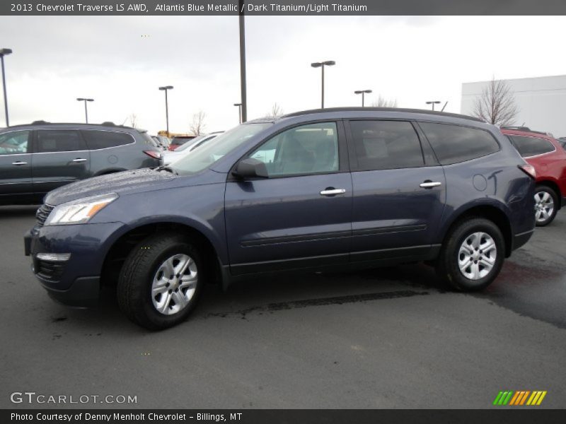 Atlantis Blue Metallic / Dark Titanium/Light Titanium 2013 Chevrolet Traverse LS AWD