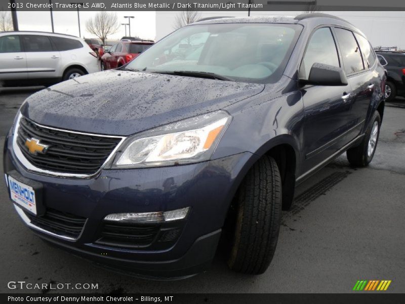 Atlantis Blue Metallic / Dark Titanium/Light Titanium 2013 Chevrolet Traverse LS AWD