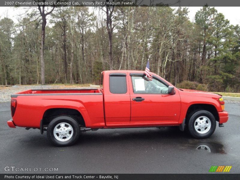 Victory Red / Medium Pewter 2007 Chevrolet Colorado LS Extended Cab