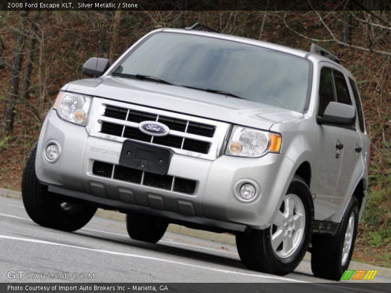 Silver Metallic / Stone 2008 Ford Escape XLT