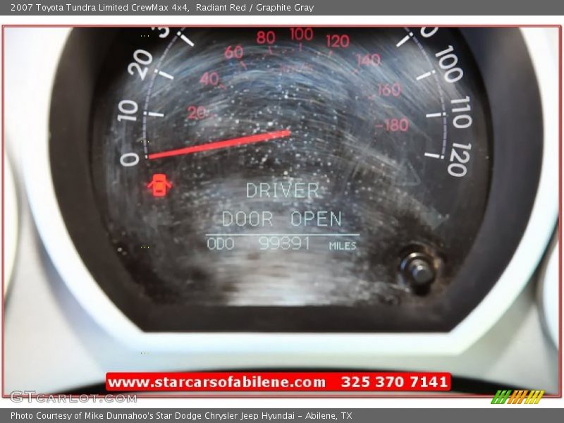 Radiant Red / Graphite Gray 2007 Toyota Tundra Limited CrewMax 4x4