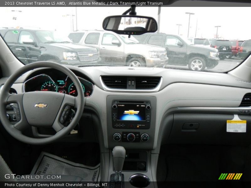 Atlantis Blue Metallic / Dark Titanium/Light Titanium 2013 Chevrolet Traverse LS AWD