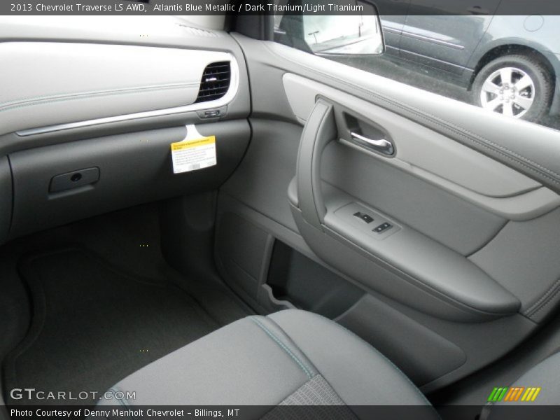 Atlantis Blue Metallic / Dark Titanium/Light Titanium 2013 Chevrolet Traverse LS AWD