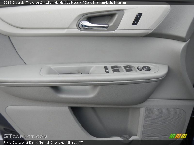 Atlantis Blue Metallic / Dark Titanium/Light Titanium 2013 Chevrolet Traverse LS AWD