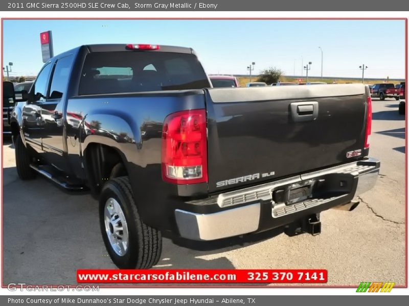 Storm Gray Metallic / Ebony 2011 GMC Sierra 2500HD SLE Crew Cab