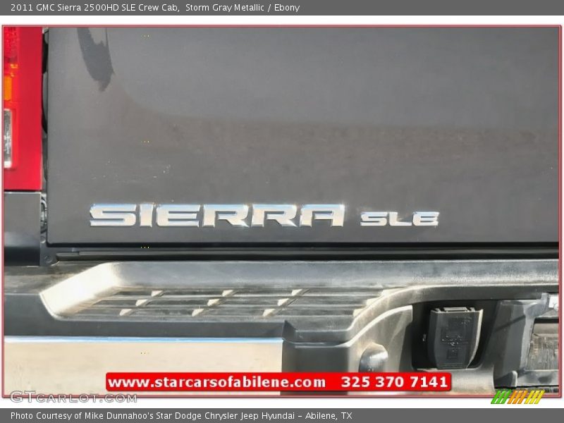Storm Gray Metallic / Ebony 2011 GMC Sierra 2500HD SLE Crew Cab