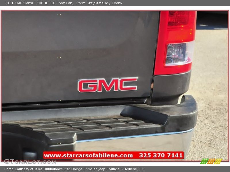 Storm Gray Metallic / Ebony 2011 GMC Sierra 2500HD SLE Crew Cab
