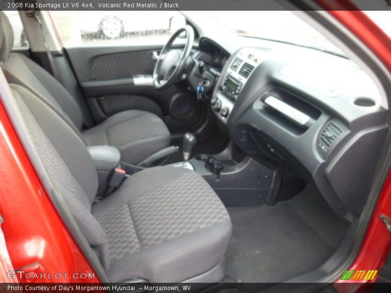 Volcanic Red Metallic / Black 2008 Kia Sportage LX V6 4x4