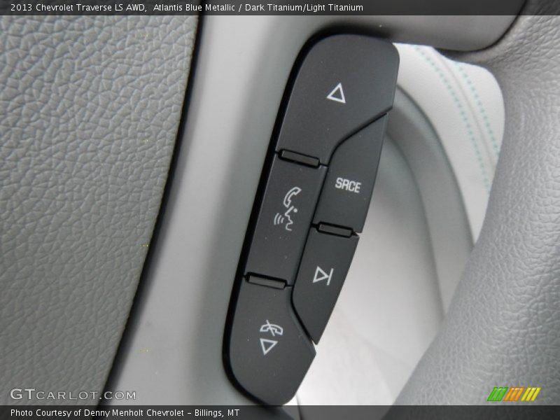 Atlantis Blue Metallic / Dark Titanium/Light Titanium 2013 Chevrolet Traverse LS AWD