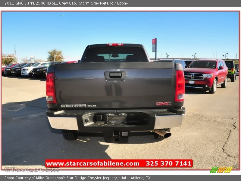 Storm Gray Metallic / Ebony 2011 GMC Sierra 2500HD SLE Crew Cab