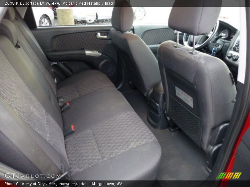 Volcanic Red Metallic / Black 2008 Kia Sportage LX V6 4x4
