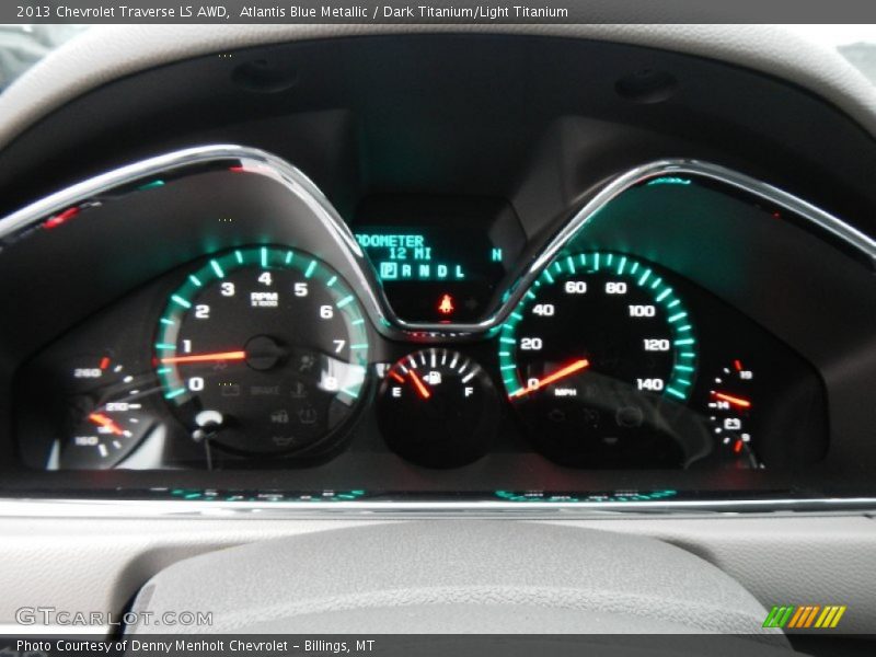 Atlantis Blue Metallic / Dark Titanium/Light Titanium 2013 Chevrolet Traverse LS AWD