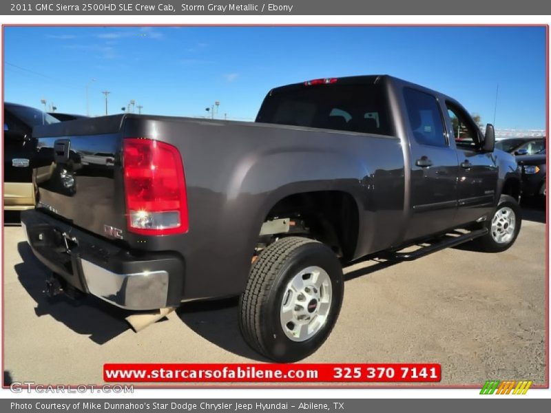 Storm Gray Metallic / Ebony 2011 GMC Sierra 2500HD SLE Crew Cab
