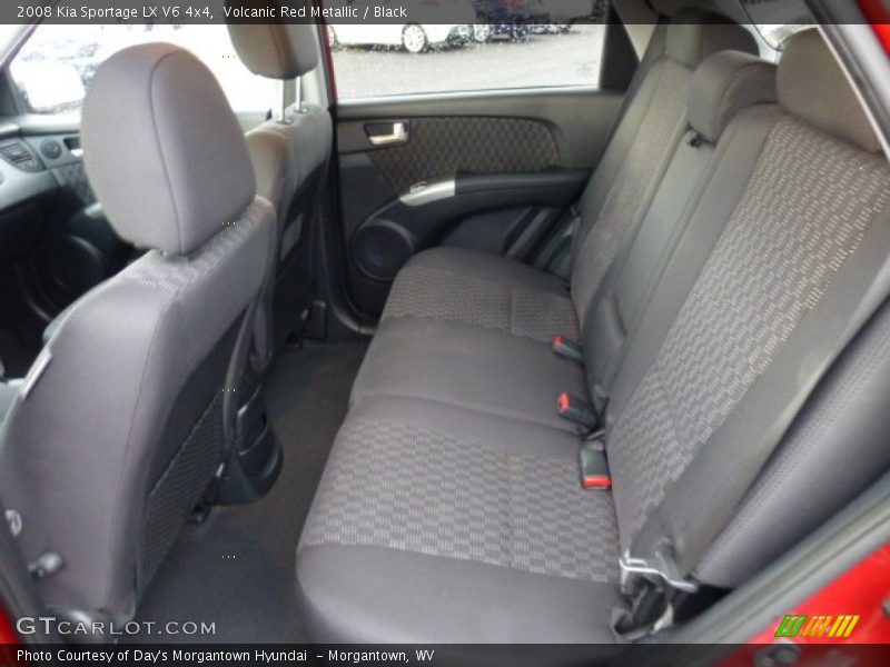 Volcanic Red Metallic / Black 2008 Kia Sportage LX V6 4x4